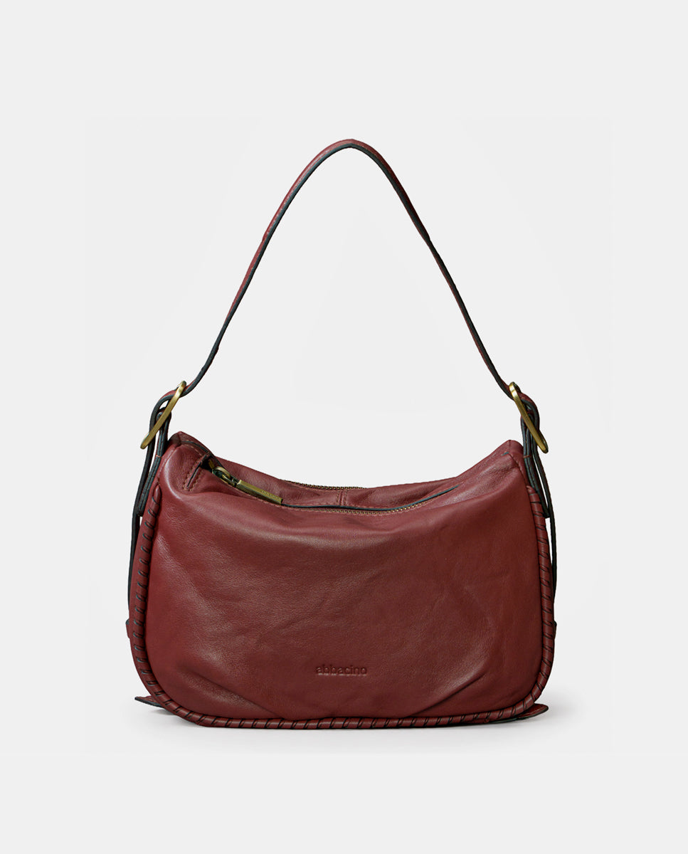 abbacino-bolso-de-mano-mujer-piel-burdeos-cl-sico image 1