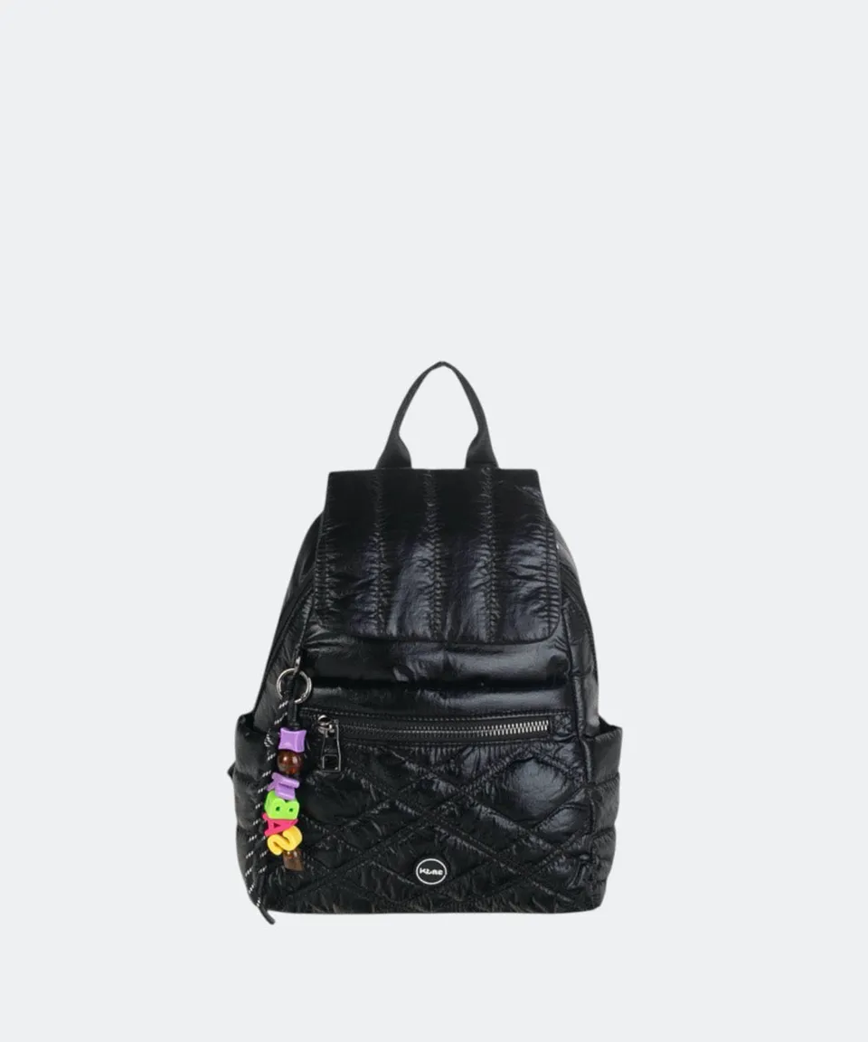 mochila-kbas-noja-de-nylon-negra-con-cremallera image 1
