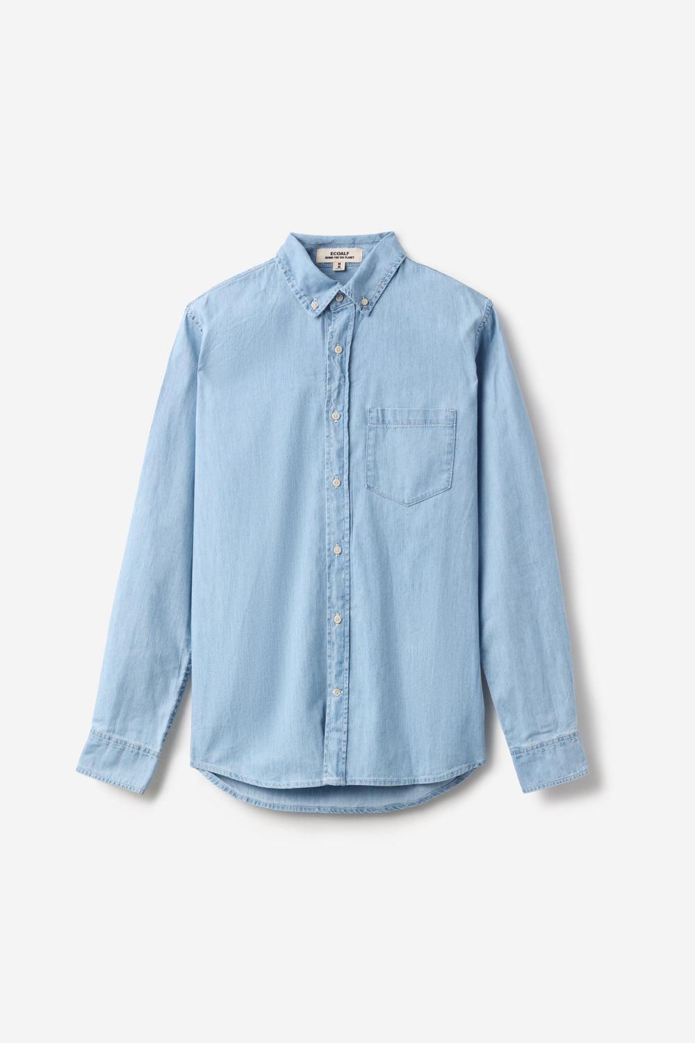 camisa-vaquera-ecoalf-walter-para-hombre-100-algod-n-reciclado-ahorro-de-agua image 8