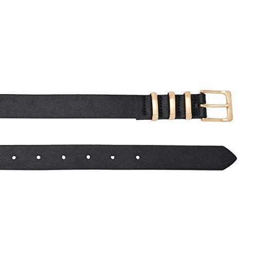 parfois-cintur-n-hebilla-dorada-estrecho-basic-negro-mujer image 6