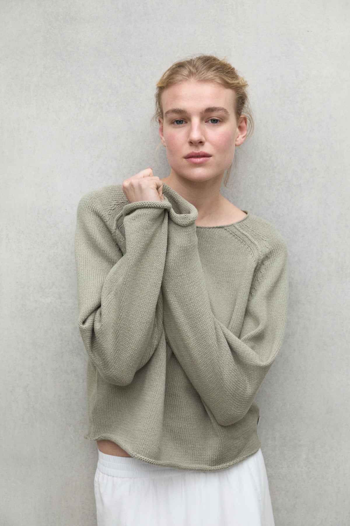 jersey-ecoalf-lamo-khaki-de-mujer image 5