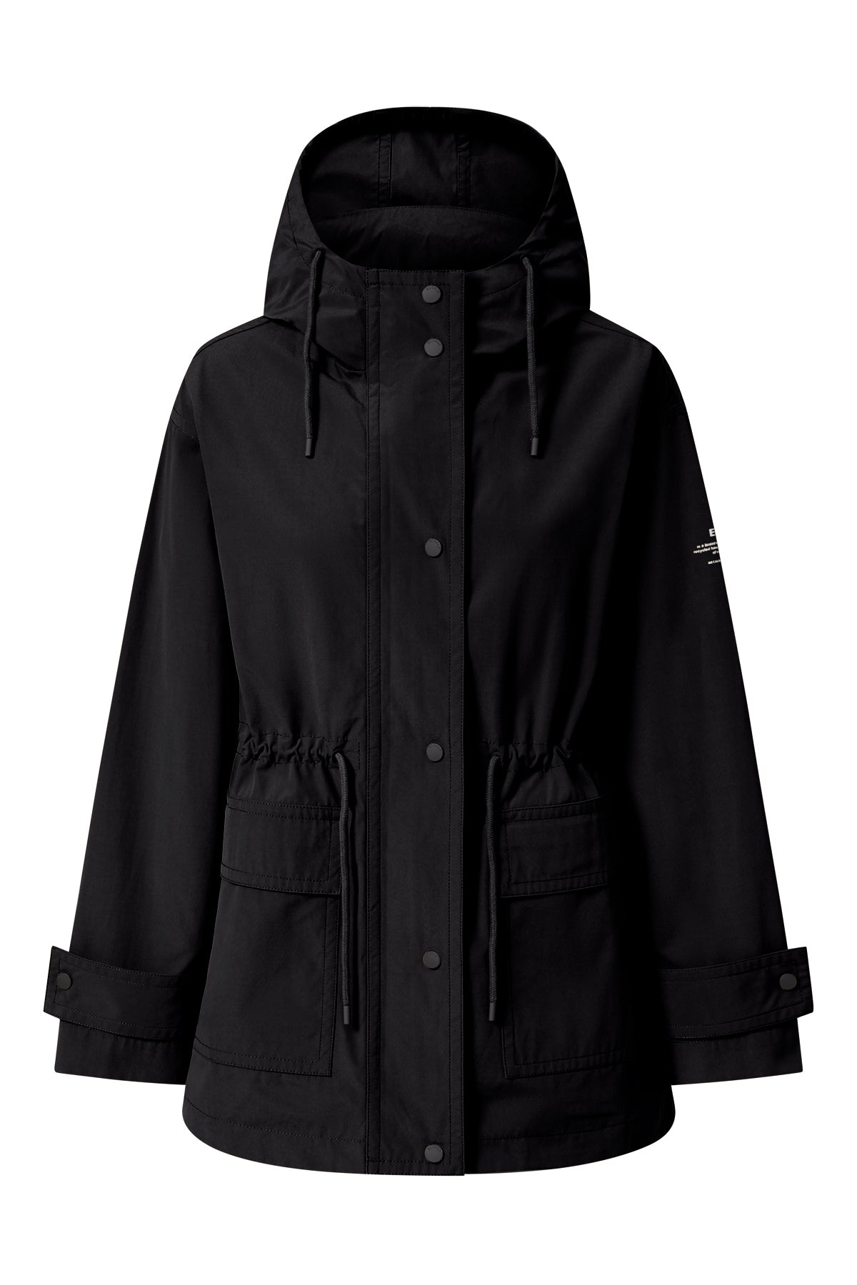 ecoalf-chaqueta-tabur-negra-chaqueta-larga-de-poli-ster-reciclado-repelente-al-a image 5