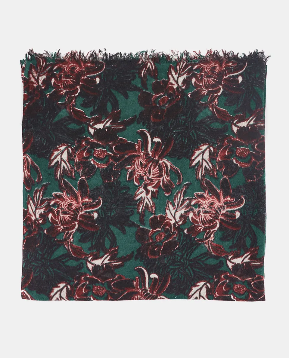 abbacino-pa-uelo-de-lana-estampado-floral-burdeos image 1