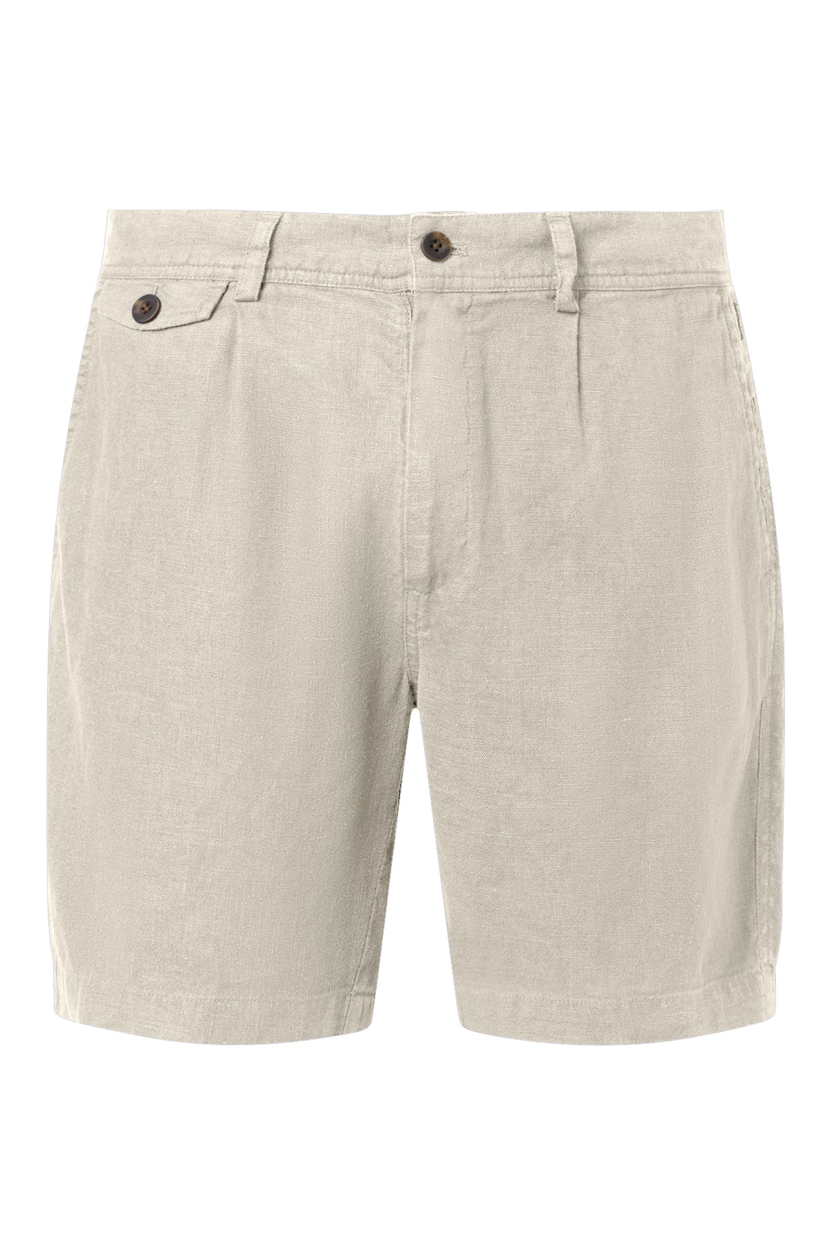 ecoalf-shorts-tika-beige-para-hombre-lino-80-fit-regular-tiro-medio image 4
