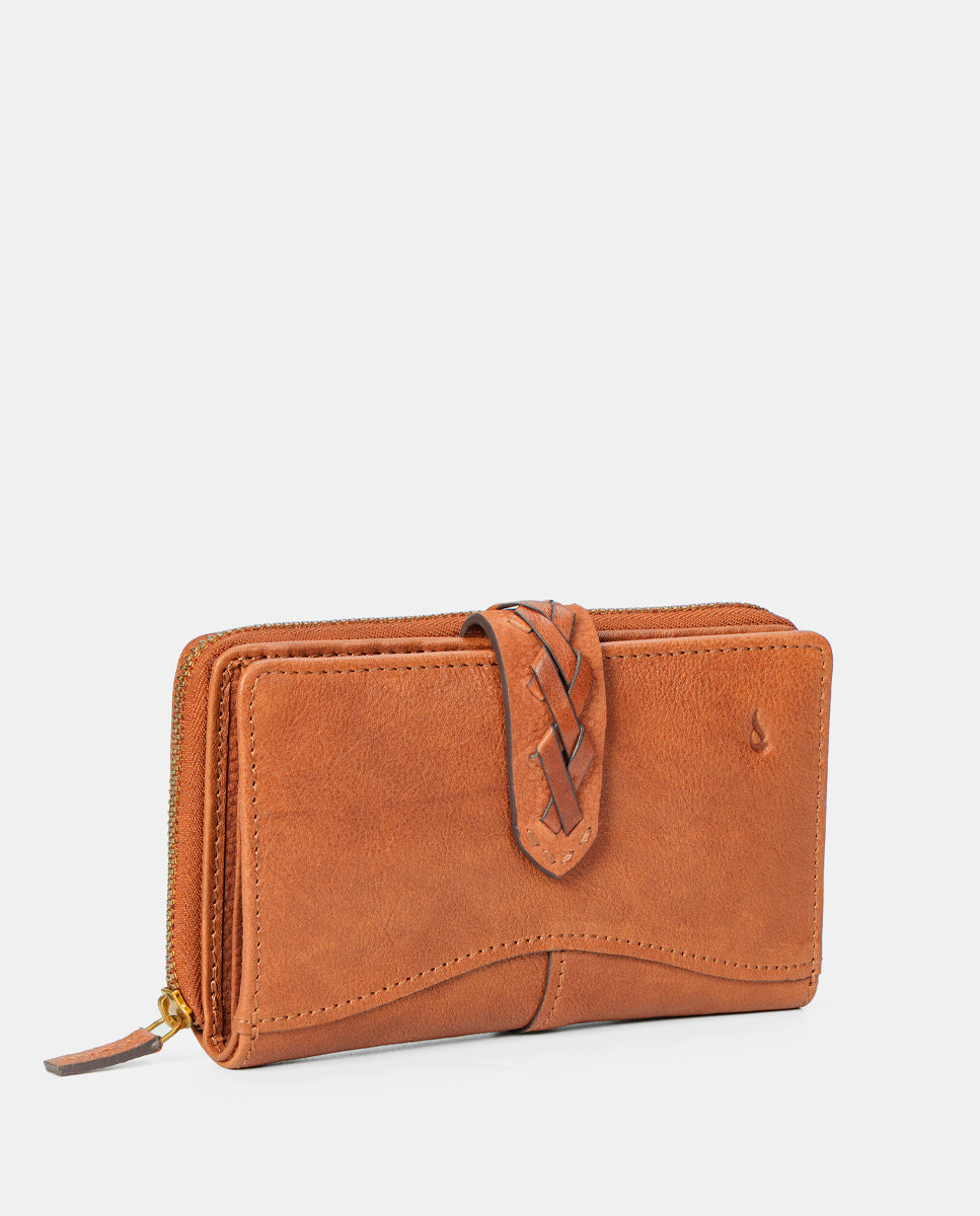 cartera-mediana-mujer-abbacino-piel-cognac image 3