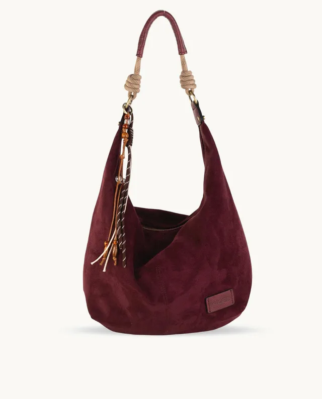 kbas-hobo-efecto-serraje-color-granate-33-x-17-x-31-cm image 1