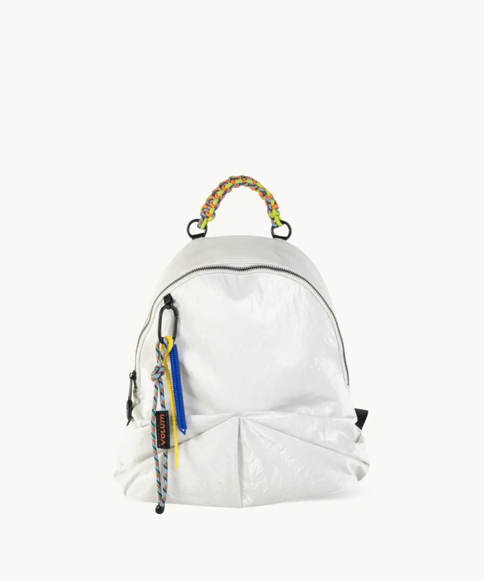 kbas-urban-rania-mochila-de-nylon-blanco-asa-trenzada-multicolor-resistente-al-a image 1