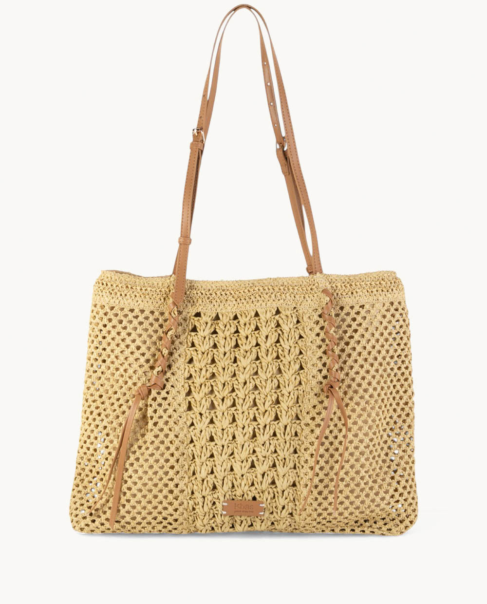 kbas-tote-de-fibra-natural-con-cremallera-color-crema image 3