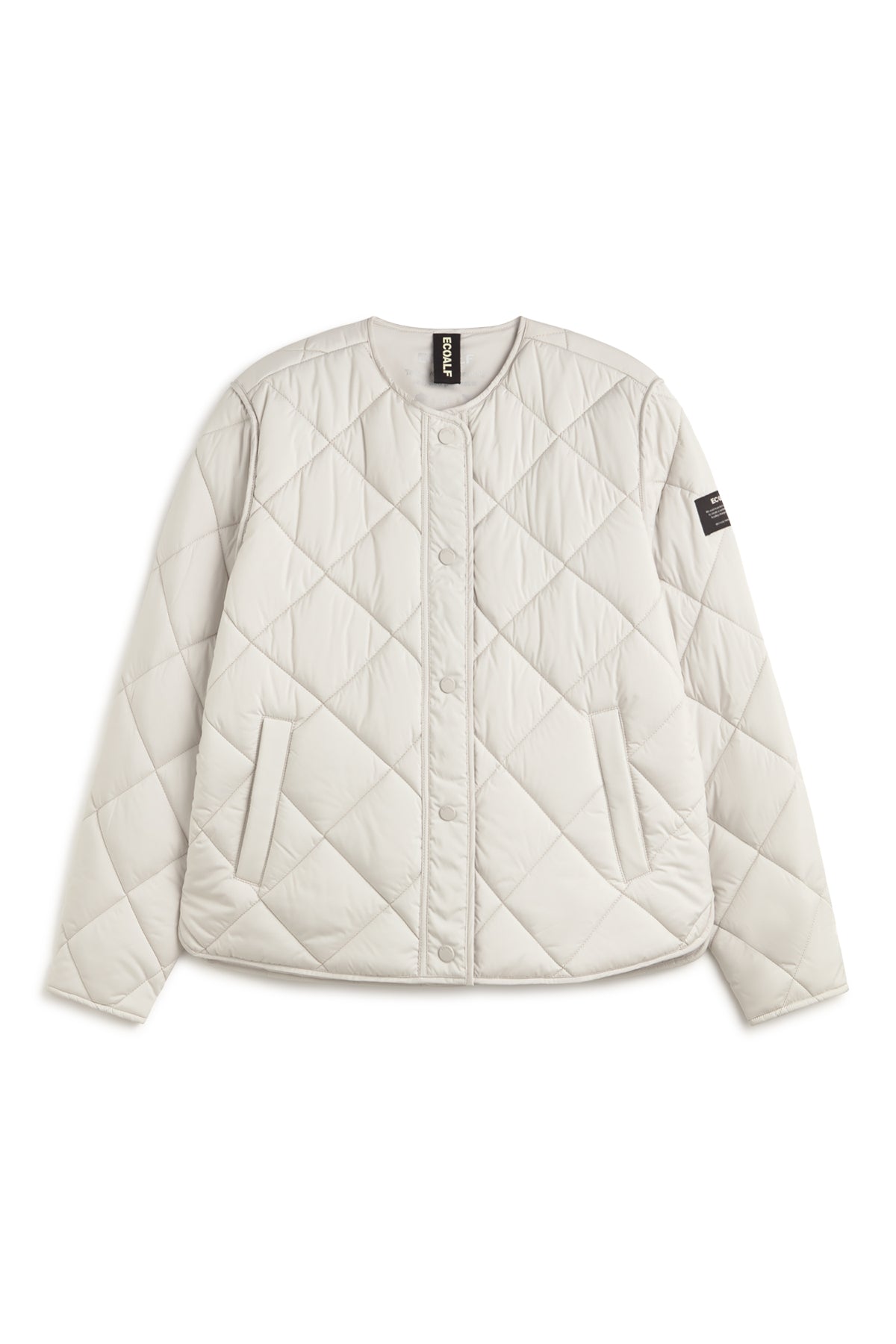 chaqueta-ecoalf-musa-rhomb-blanca-de-poli-ster-reciclado-repelente-al-agua image 7