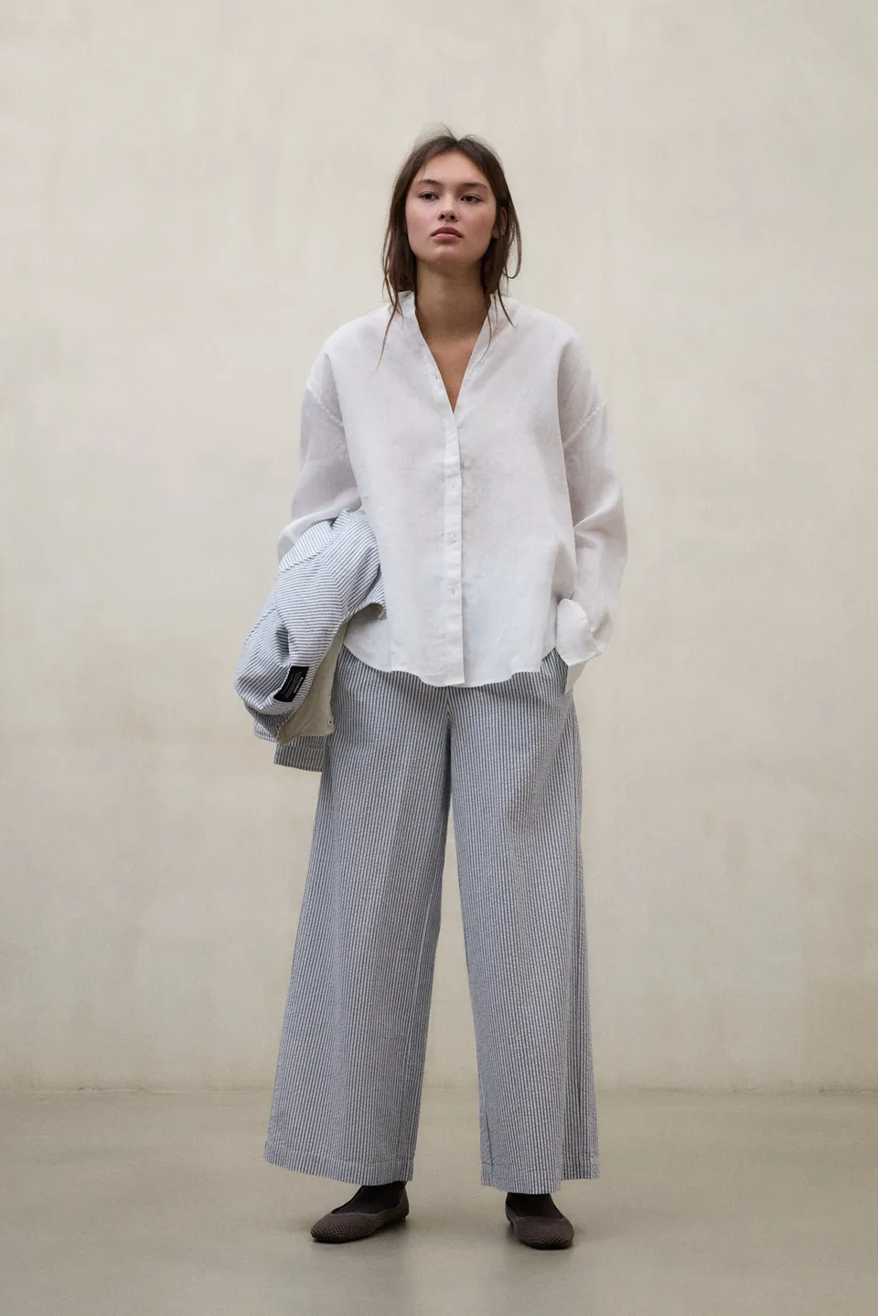 pantalones-moss-ecoalf-azul-y-blanco-algod-n-org-nico image 1