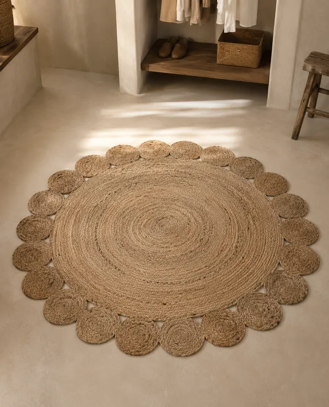 alfombra-redonda-de-yute-natural-kbas-180-cm-de-di-metro image 1