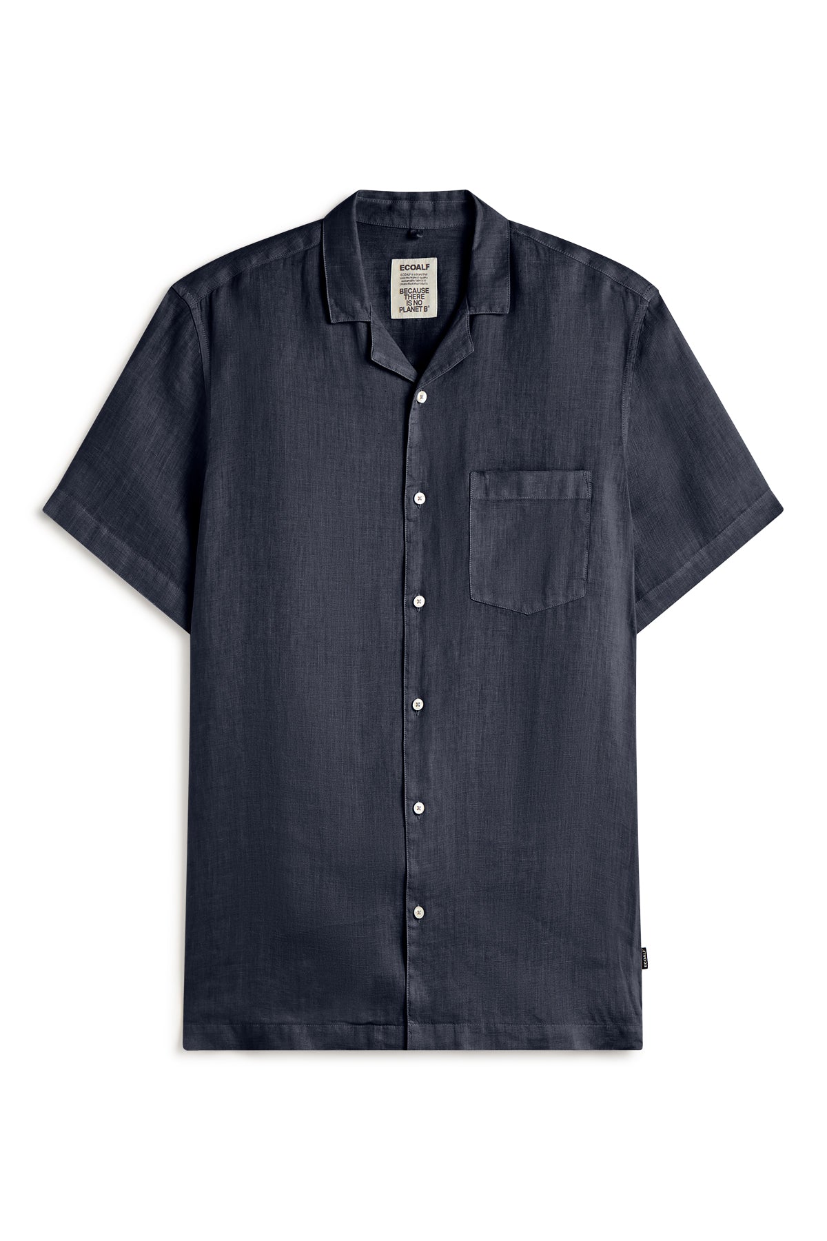 ecoalf-camisa-sutar-azul-marino-lino-100-con-cuello-bowling image 5