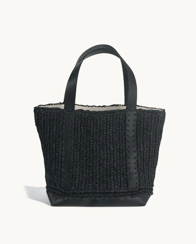 kbas-tote-de-fibra-natural-con-cremallera-color-negro image 1