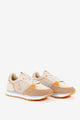 abbacino-sneaker-mujer-naranja-de-cuero-y-textil image 4