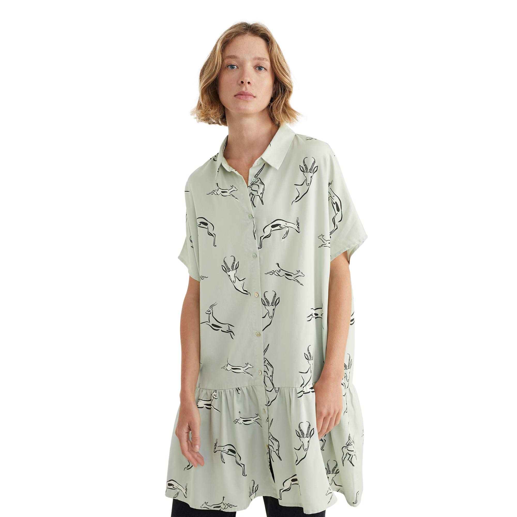 parfois-vestido-camisero-estampado-animal-mujeres image 7