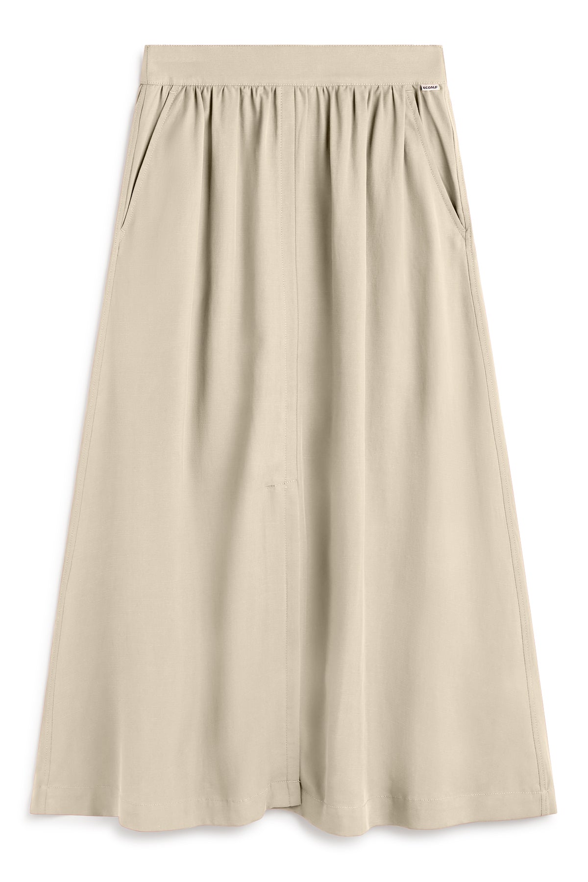 falda-yoko-beige-ecoalf-tencel-lyocell-silueta-en-a image 5