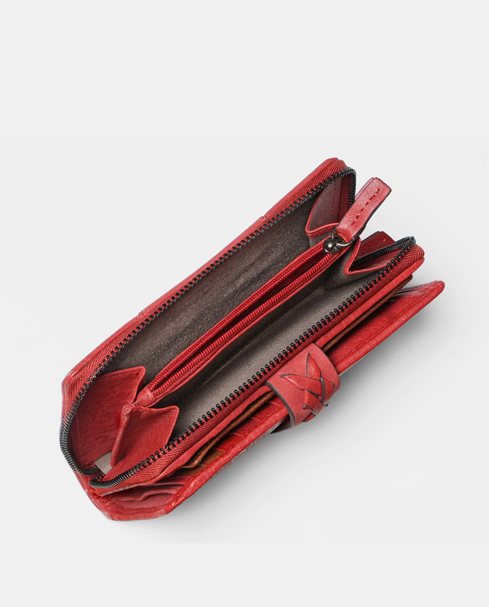 cartera-mediana-abbacino-mujer-piel-burdeos image 6