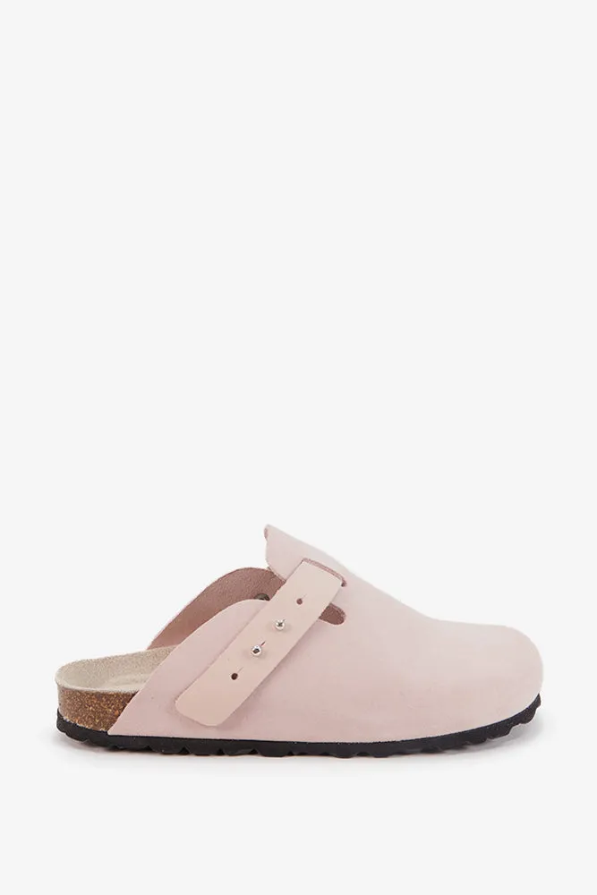 zueco-de-mujer-abbacino-de-ante-beige-ajustable-con-plantilla-ergon-mica image 1