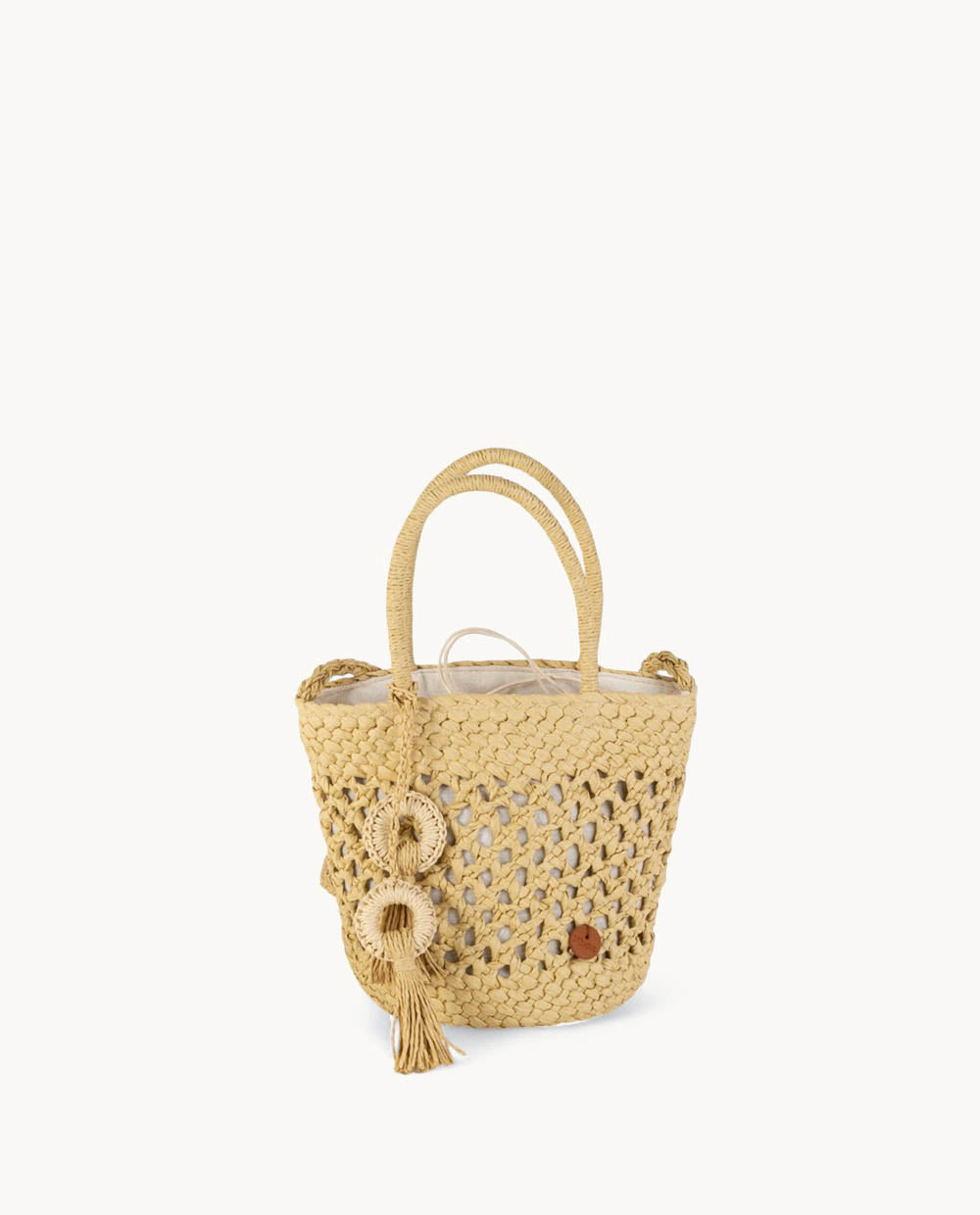 bolso-cubo-de-fibra-natural-kbas-con-cierre-de-saco-color-crema image 1