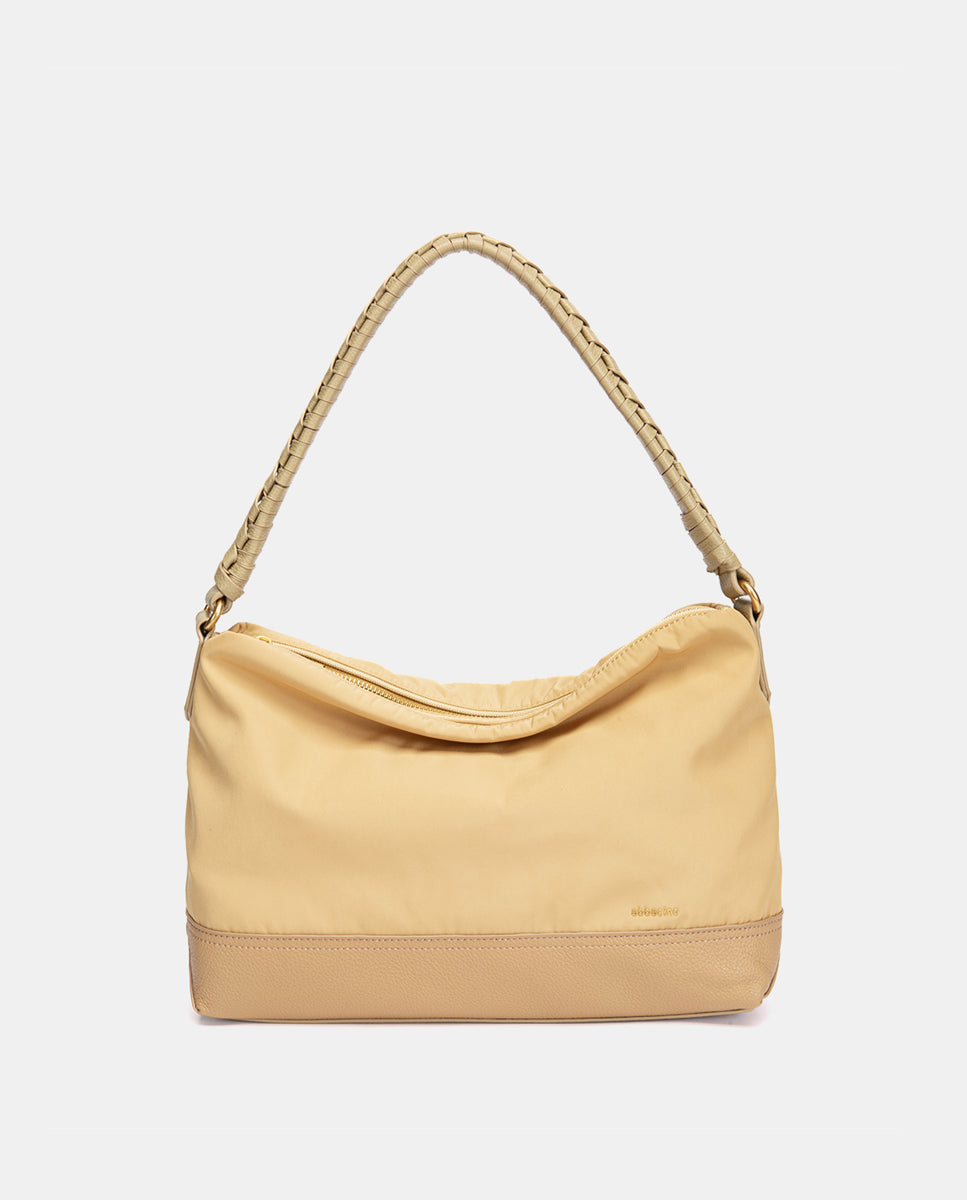 abbacino-bolso-hombro-peque-o-bicolor-amarillo-reciclado image 1
