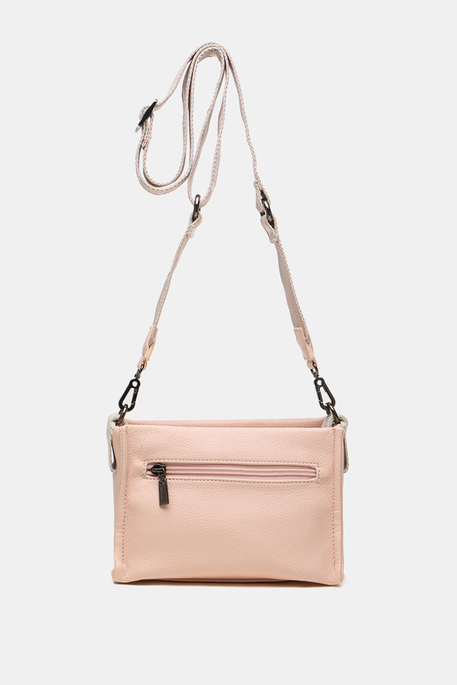 abbacino-bandolera-de-mujer-rosa-con-correa-logo-regulable image 3