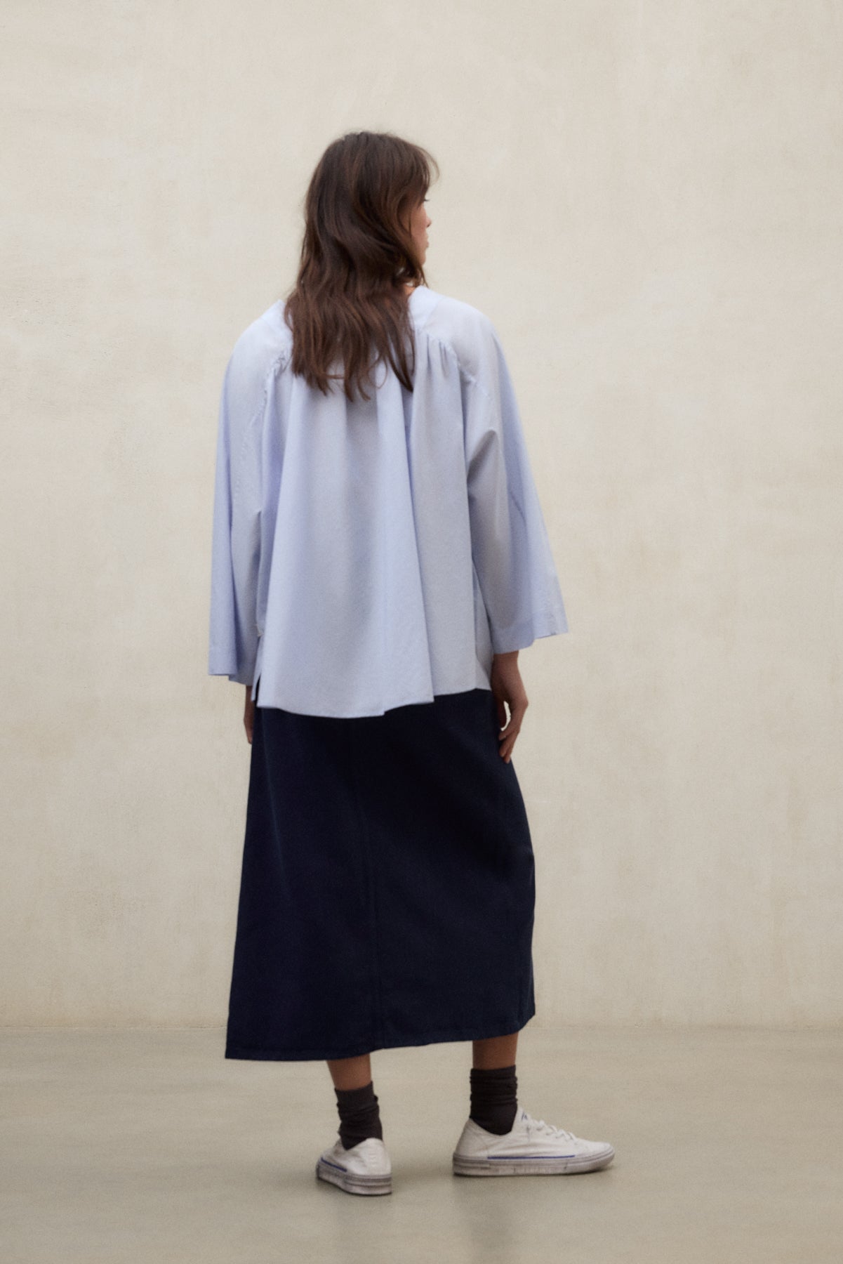 camisa-ecoalf-pia-azul-claro-de-mujer-72-tencel-lyocell-goma-el-stica-trasera-y- image 6
