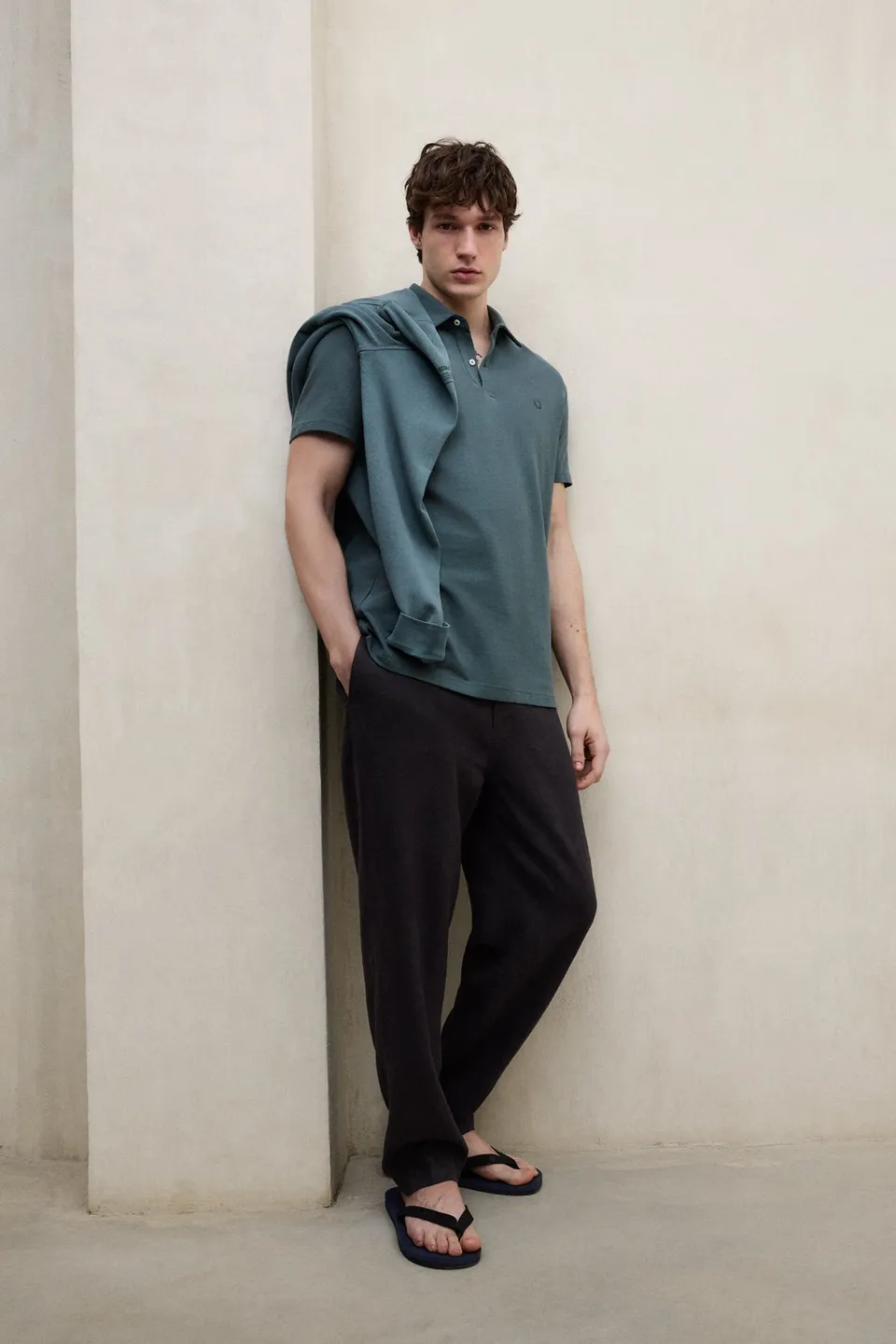 ecoalf-polo-simon-verde-de-algod-n-reciclado-para-hombre image 1