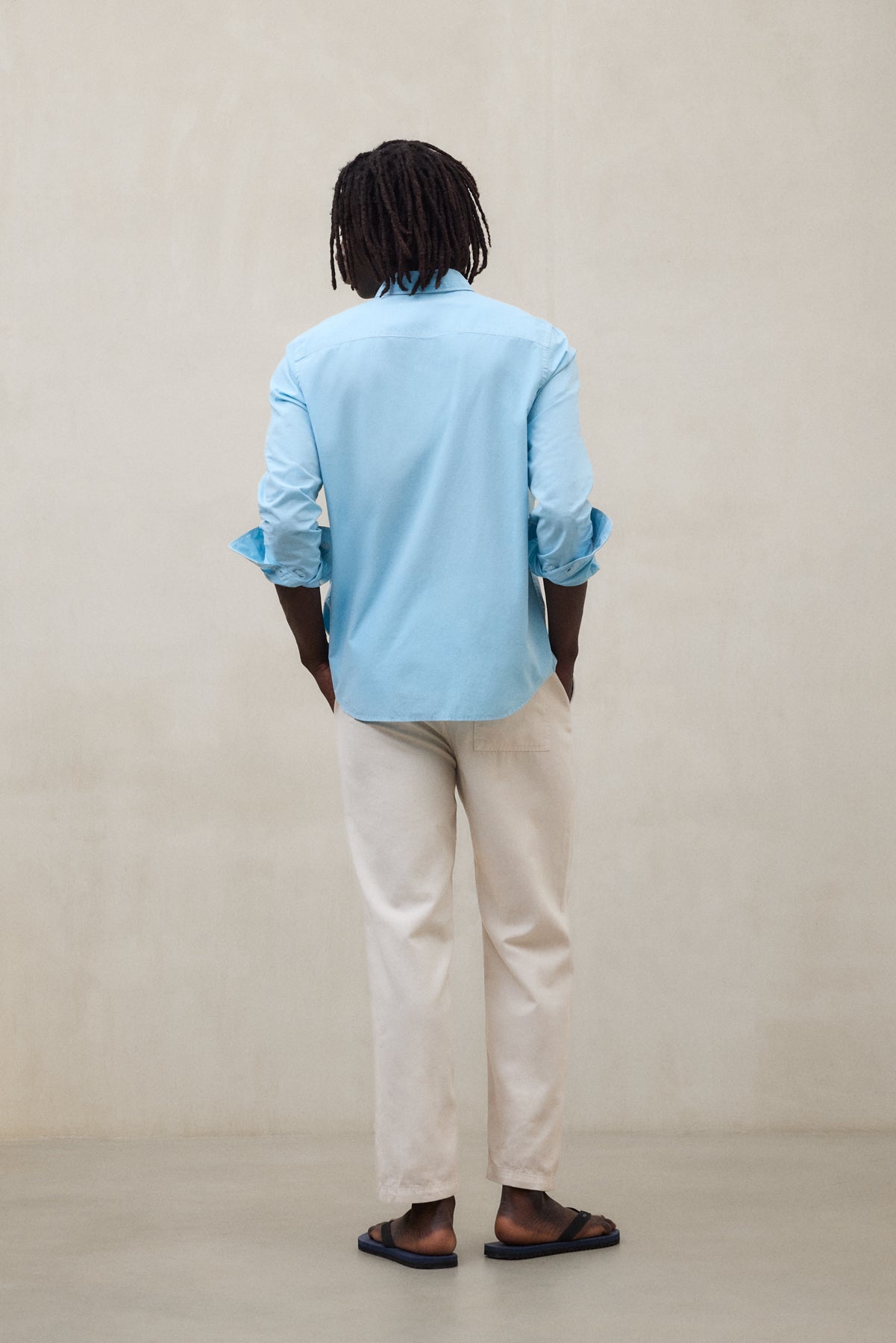 camisa-antejo-de-popel-n-ecoalf-algod-n-regenerativo-azul-hombre image 3